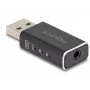 DeLOCK kaabli soovahetaja USB 2.0 Type-A 3,5 mm 4 kontakti must 68001