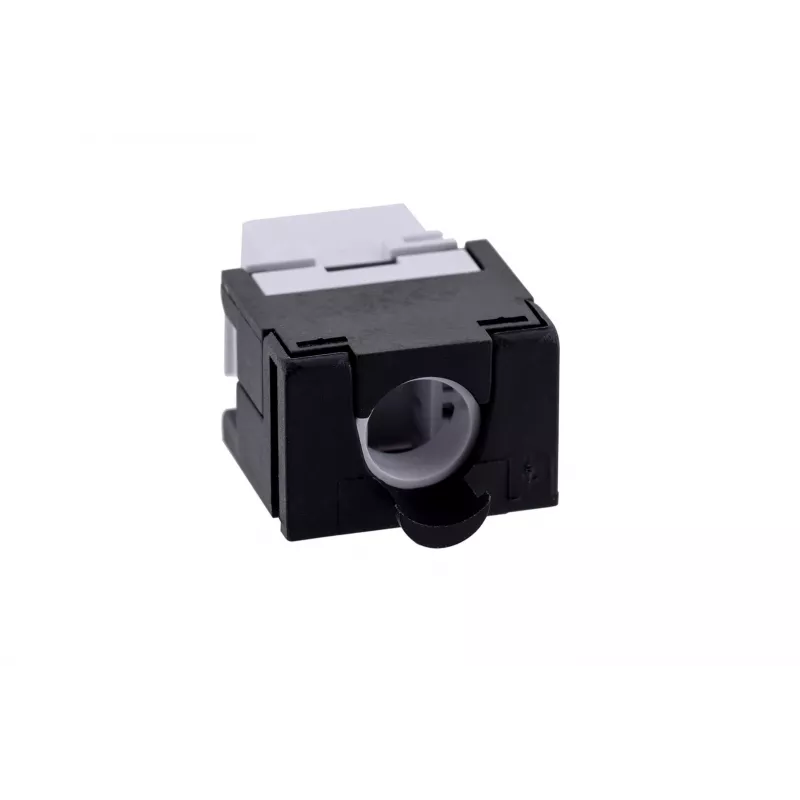 A-LAN MKB-U6-1 võtmemoodul — RJ45 U/UTP Cat6, 22/26 AWG, must/valge ABS korpus