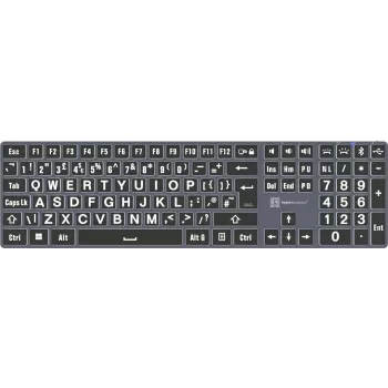 Mehaaniline klaviatuur LogicKeyboard XL-Print Valge on Must TITAN UK paigutusega arvutile LKB-LPWB-TPC-UK