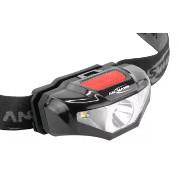 Ansmann HD70B - peapaelaga taskulamp - Must - akrüülnitriilbutadieenstüreen (ABS) - Plast - IP44 - LED - 1 lampi