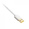 Spiraalne USB-kaabel Ducky Valge Edition DACOC2-WHT1, eemaldatav, valge spiraaldisain