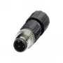 Phoenix Contact 1641691 juhtmepistik M12 Must - Roostevaba teras (1641691)