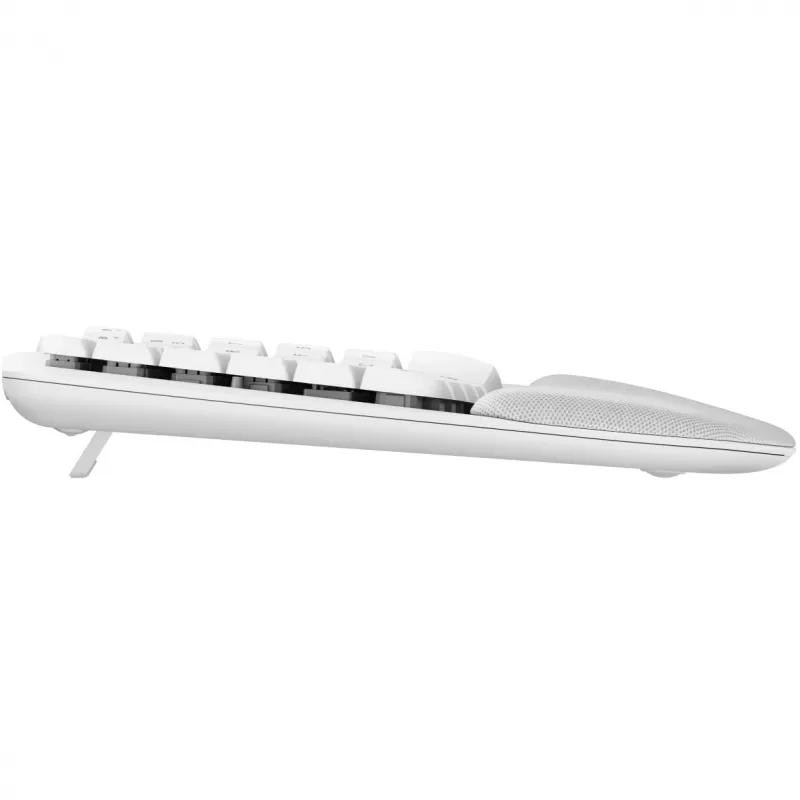 Logitech Wave Keys klaviatuur polsterdatud randmetoega, juhtmevaba, Bluetooth LE, QWERTY, valkjas (PAN)
