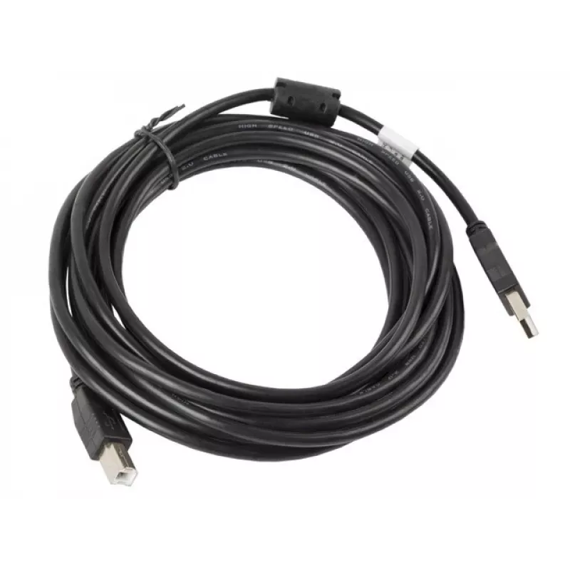 Lanberg CA-USBA-11CC-0050-BK USB-kaabel 5 m 2.0 USB B must (CA-USBA-11CC-0050-BK)