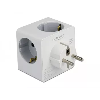 Toitepistiku adapter Type F DeLOCK 11496 2 USB-porti 5V 2.4A 3A