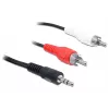 Audio kaabel 3.5mm/2 x RCA DeLOCK 84212