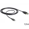 USB-kaabel DeLOCK USB 2.0-A – USB micro-B 1,5 m