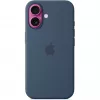 Silikoonümbris Apple iPhone 16 MagSafe Denim Cover sinine 6,1 tolli