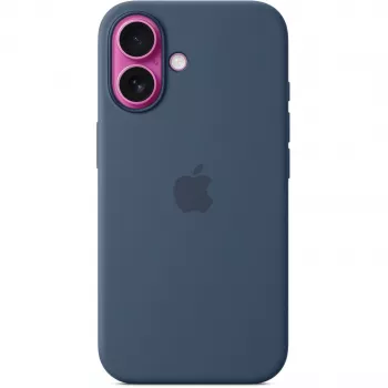 Silikoonümbris Apple iPhone 16 MagSafe Denim Cover sinine 6,1 tolli
