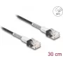 DeLOCK võrgukaabel RJ45 0,3m Cat.6A UTP õhuke Must