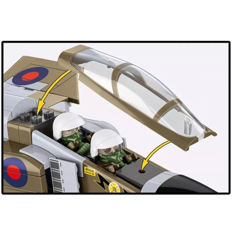 Cobi Blocks F-4M Phantom II militaarlennuki mudel, 728-osaline konstruktor