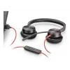 Peakomplekt POLY Mustwire C5220 juhtmega USB-C kontori kõnekeskus