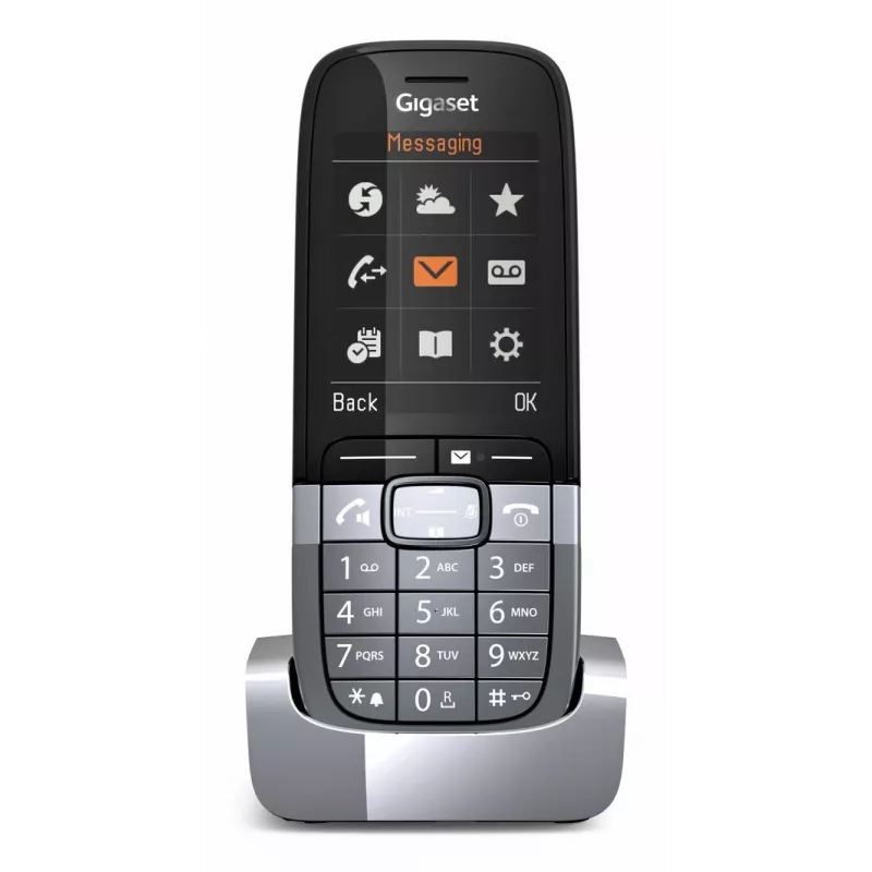 Gigaset SL850H Pro DECT telefon kõne tuvastusega, titaan