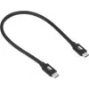 OWC Thunderbolt 5/TB4/USB-4/C kaabel 0,3 m must - kaabel - digitaal-/andmeside (OWCCBLTB5C0.3M)
