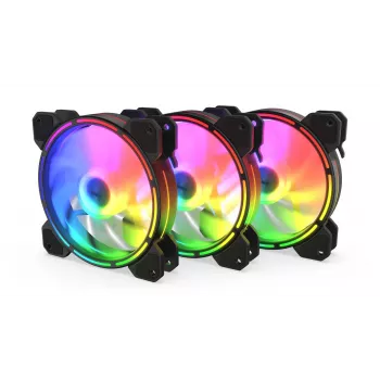 KRUX Lunar 120 ARGB 3-osaline korpuse ventilaatorite komplekt