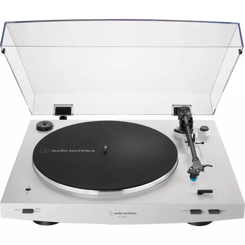 Audio-Technica automaatne rihmülekandega plaadimängija AT-LP3XBTWH, rihmülekanne, valge