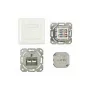 Synergy 21 S216357 - 2 x RJ-45 - 6a - Valge - 50 mm - 50 mm - 5,6 cm