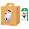 Kiirkaamera Fujifilm Instax Mini 12 lilla koos 10 läikiva lehega