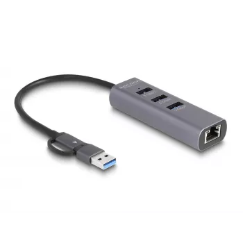 DeLOCK 64282 sülearvuti dokkimisjaam ja pordireplikaator Juhtmega USB 3.2 Gen 1 (3.1 Gen 1) Type-C Hall (64282)