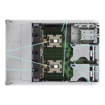 HPE ProLiant DL385 Gen11 2HE EPYC 9015 8-tuumaline 3.5GHz 2x32GB-R 8xSFF Hot Plug 2x480GB SSD MR408i-o 2x1000W Server (P81842-425)