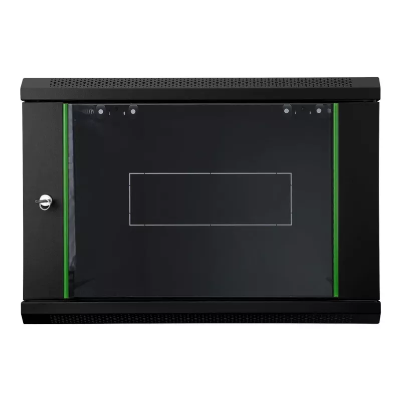 DIGITUS Dynamic Basic DN-19 16-U-EC-SW - kapp - võrguriiul - sobib seinapaigalduseks - must, RAL 9005 - 12U - 48.3 cm (19)