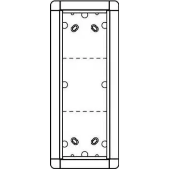 Schneider Electric paigaldusraam AP, 3-kohaline, 133×326 mm, mudel 1883320