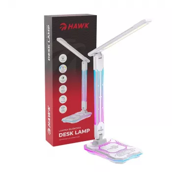 Lauavalgusti Hawk HW-LAMP04 valge LED reguleeritav, valge viimistlus, reguleeritav pea ja õlavars