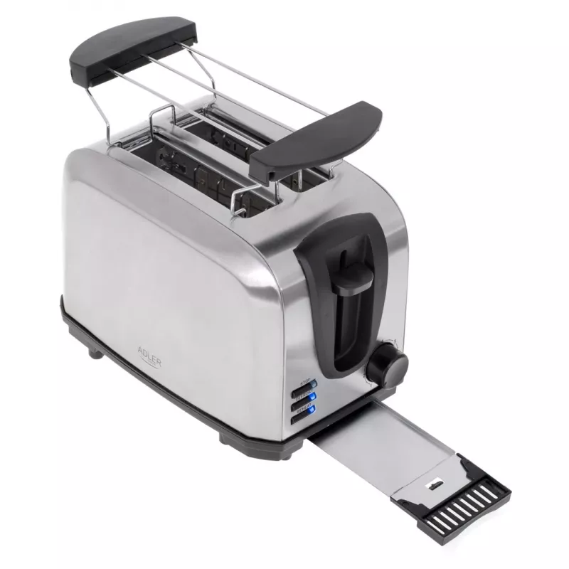 Röster Adler AD 3222 2 viilu 1000 W hõbedane