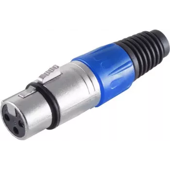 XLR-pistik ShiverPeaks BS55022-B — 3-kontaktiline emane, sinine korpus
