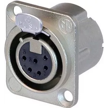 Neutrik NC6FD-LX - 26 mm - 34 mm - 31 mm - Hõbedane - IEC 61076-2-103 - IEC 68-2-20 - UL 94 HB - IP40 (NC6FD-LX)