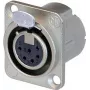 Neutrik NC6FD-LX - 26 mm - 34 mm - 31 mm - Hõbedane - IEC 61076-2-103 - IEC 68-2-20 - UL 94 HB - IP40 (NC6FD-LX)