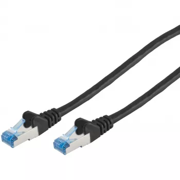 Networking kaabel S/CONN 75717-S Must 7,5 m Cat6a S/FTP