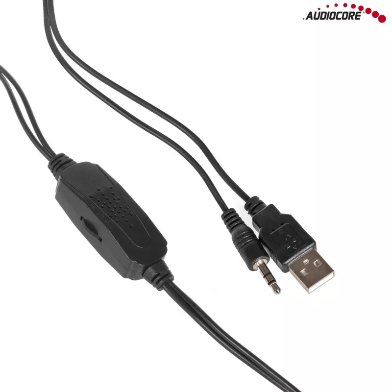 Kõlar Audiocore AC865 2-suunaline juhtmega, 2.0 kanalit, 3 W, must