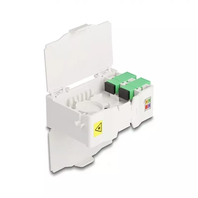 Optilise kiu ühenduskarp DeLOCK 88097 SC Simplex valge