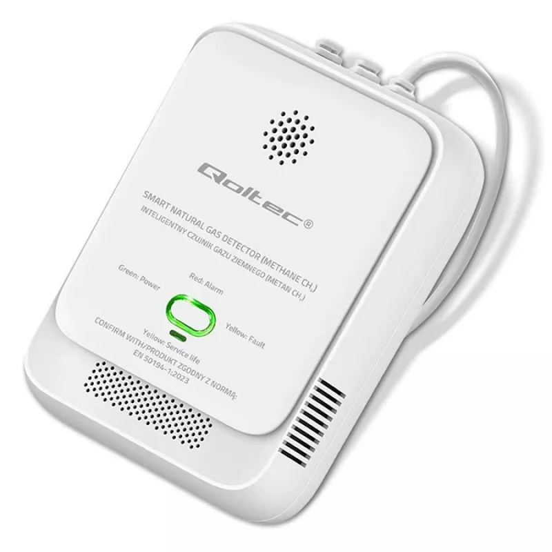 Gaasilekke andur QOLTEC NG 85dB LE – maagaasi (CH4) detektor, helisignaal 85 dB