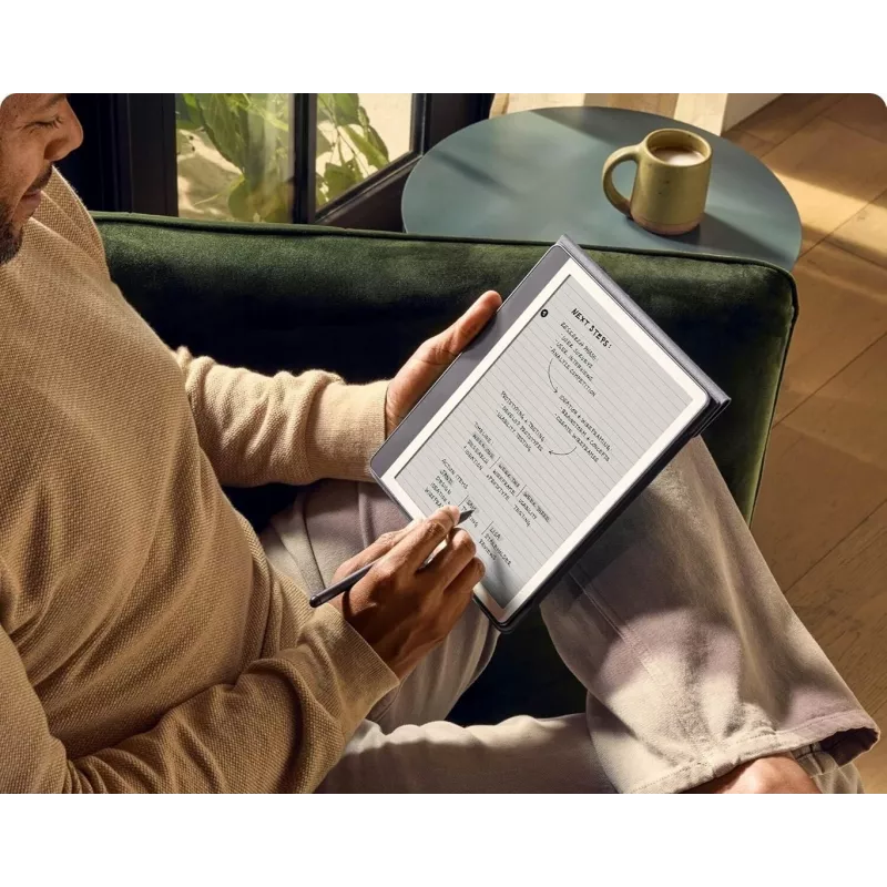 Ebook New Kindle Scribe - 2024 release 10.2 glare-free 64GB Wi-Fi (Without Lockscreen Ads) with Premium Pen Tungsten