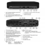 Lauaarvuti HP EliteDesk 800 G6 — Intel Core i5-10500T, 16 GB muutmälu, 256 GB SSD, Intel UHD Graphics 630, Wi‑Fi, Windows 11 Pro