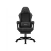 Mängutool huzaro Force 3.7 Carbon Must — ergonoomiline, reguleeritav kõrgus 107,5–116,5 cm, 5 ratast, nimme- ja kaelapadi