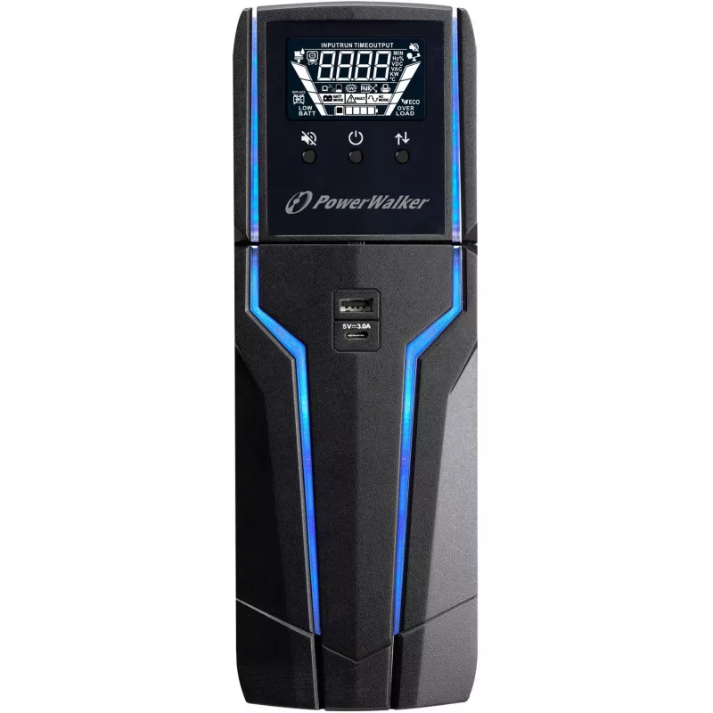 PowerWalker VI 1000 GXB - UPS - vahelduvvool 162 - 290 V - 600 W - 1000 VA - 9 Ah - USB - väljundporte 4