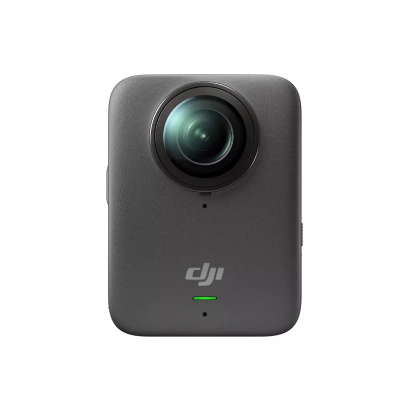 Tegevuskaamera DJI Osmo 360 Standard Combo — 8K Ultra HD, 120 MP CMOS, 240 fps, elektrooniline stabiliseerimine, 2-tolline ekraan, MicroSD, 183 g, must