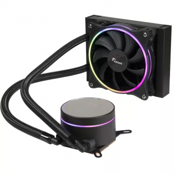 Universaalne vedelikjahutus Inter-Tech LC-120 RGB 12 cm Must