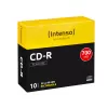 Intenso - 10 x CD-R - 700MB (80 Min) 40x - Slim Jewel Case - Salvestuskandja (1001622)