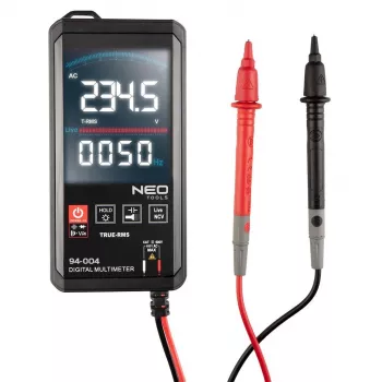 Digitaalne multimeeter NEO tools N94-004 digitaalekraaniga – mõõdab pinget ja voolu