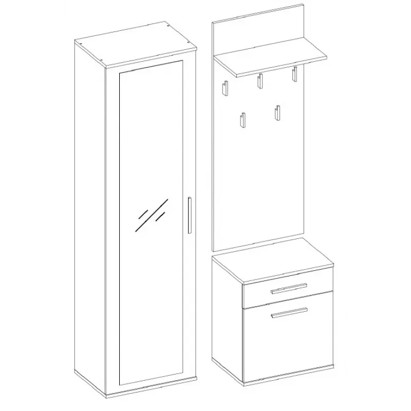 Topeshop GAR DUO BIEL entryway Kapp