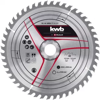 KWB ketassaeleht TCT Ø 254 x 30mm, 3.2mm, 48 hammast