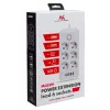 Pikendusjuhe MACLEAN MCE391 B – 6 pistikupesa, 4×USB-A + 1×USB-C, 110–240V, 2500W, 3 m kaabel, must