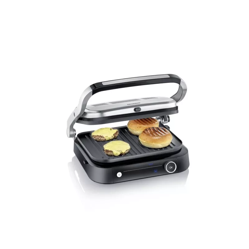 Kontaktgrill SEVINI Pro, KG 2395 (hõbedane/must, 1800 W)