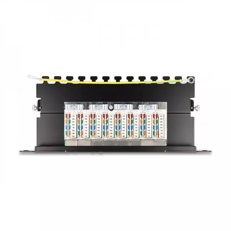 DeLOCK Patch Panel 10 tolli 8 porti Cat.6A 0,5U must