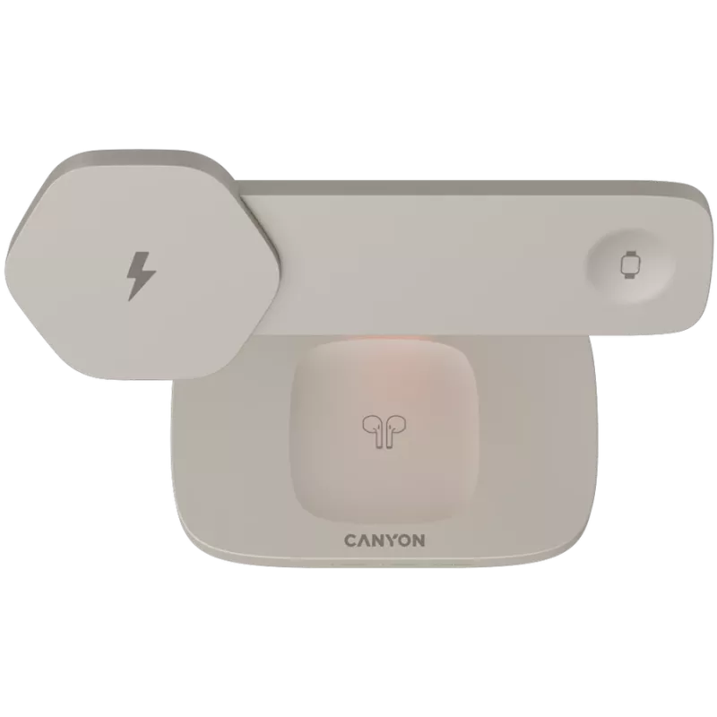 Canyon WCS-310 - Hexagon 310 - 3in1 - juhtmeta Qi laadimisjaam 3 seadmele korraga