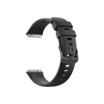 Silikoonrihm FIXED Huawei Band 8/9/10 — Must, vahetatav nahasõbralik rihm